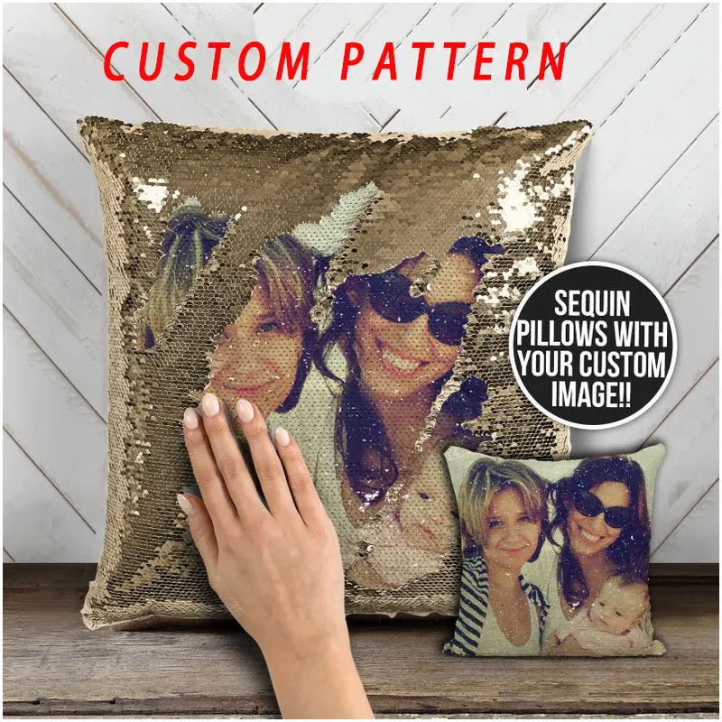 Custom Pattern Sequin Cushion