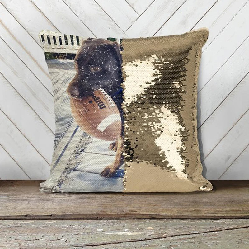 Custom Pattern Sequin Cushion