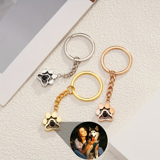 Paw Projection Keychain