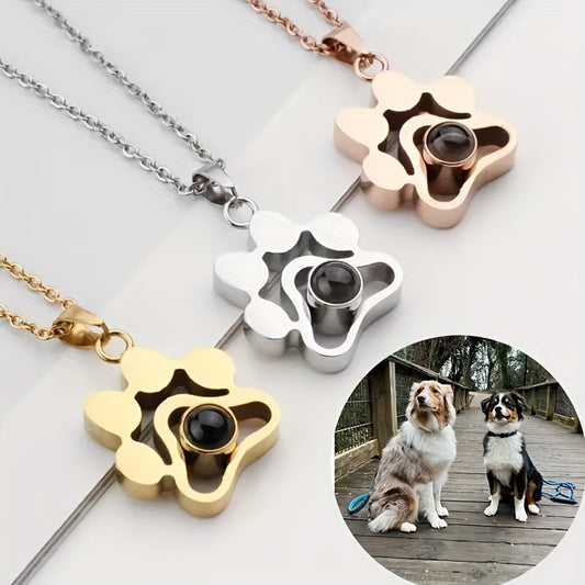 Paw Projection Pendent Necklace