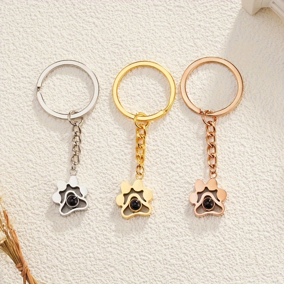 Paw Projection Keychain