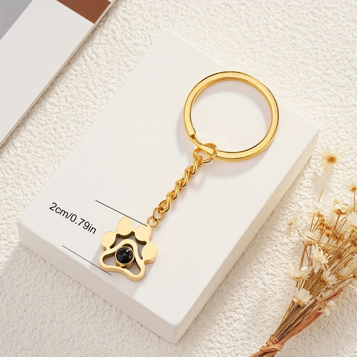 Paw Projection Keychain