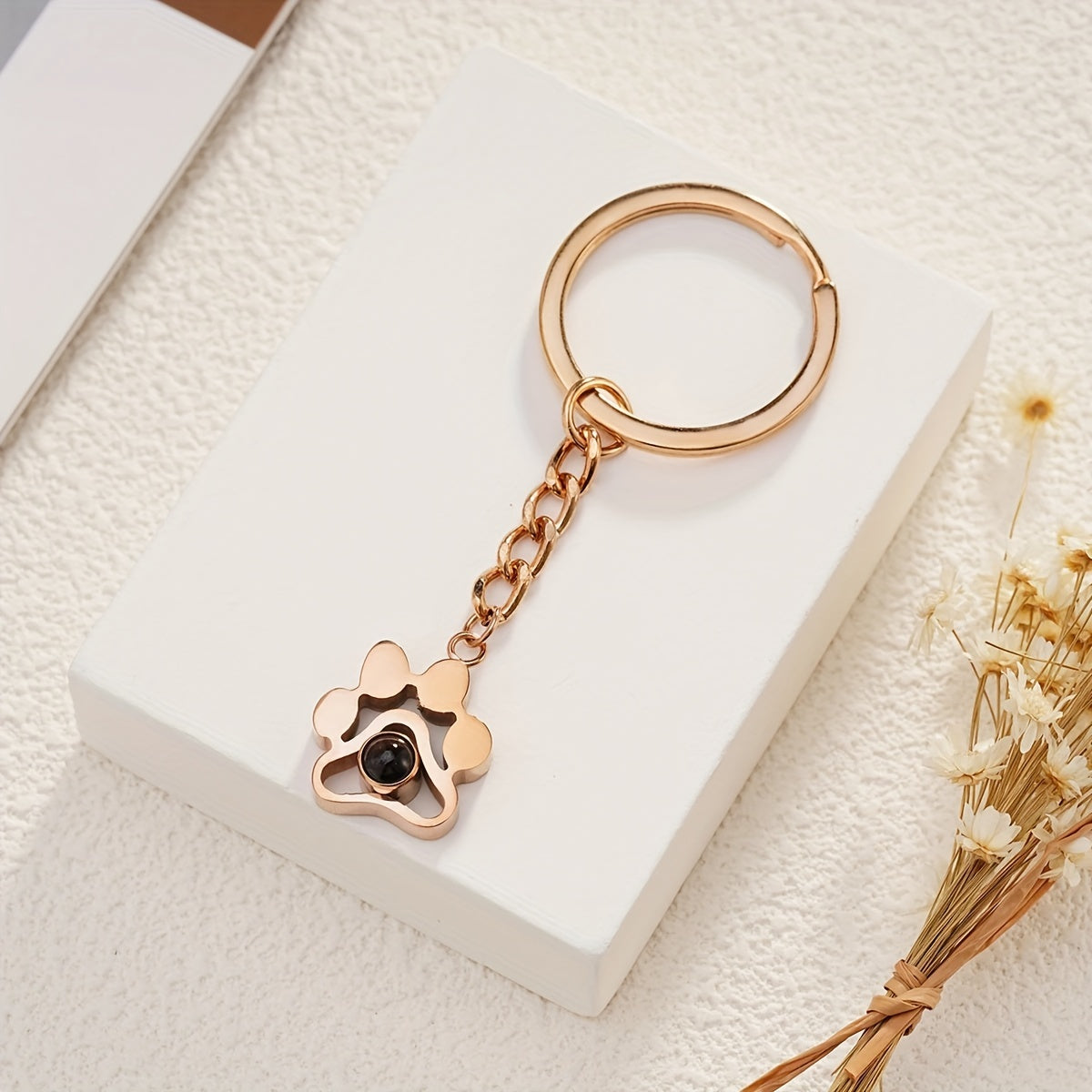 Paw Projection Keychain