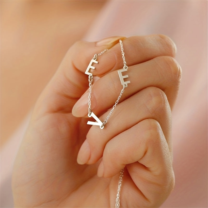 Personalised Alphabet Necklace Pendant For Women