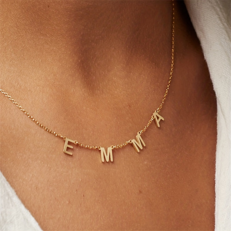 Personalised Alphabet Necklace Pendant For Women