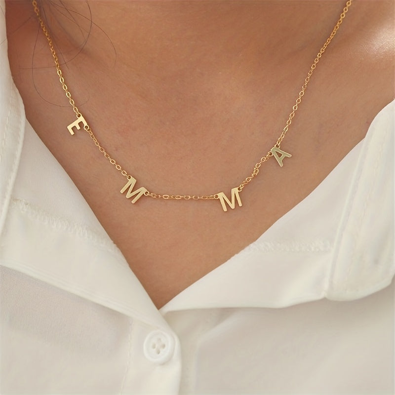 Personalised Alphabet Necklace Pendant For Women