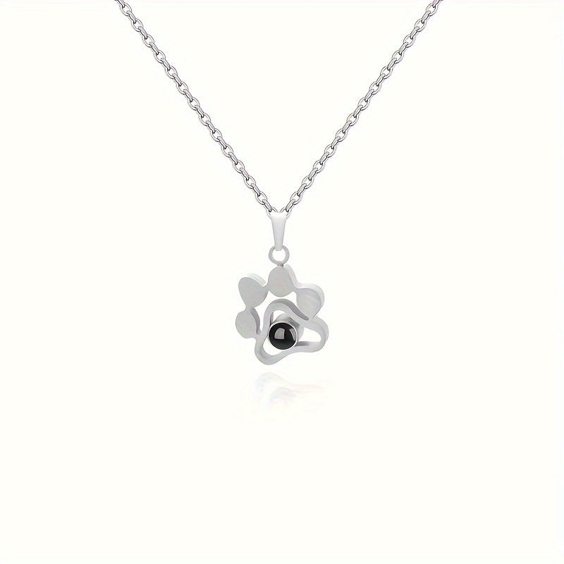 Paw Projection Pendent Necklace