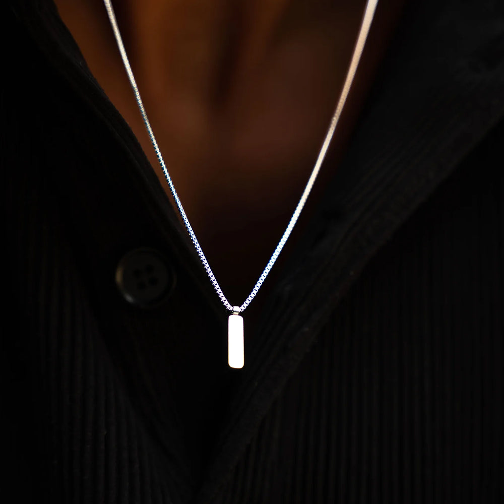 Box Pendant Necklace