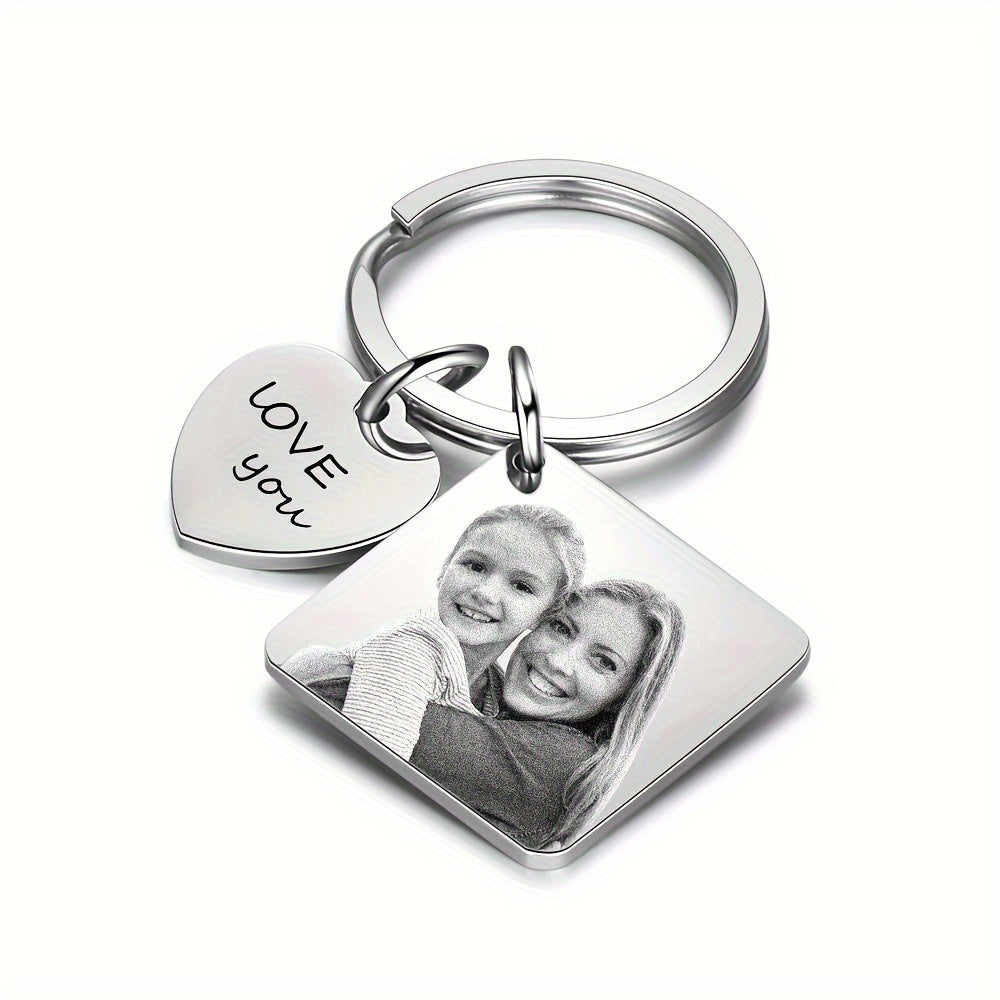 Custom Picture and Date Keychain