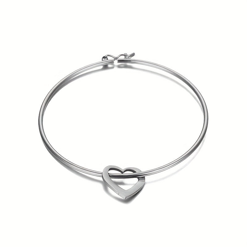 Personalised Heart Pendant Bracelet