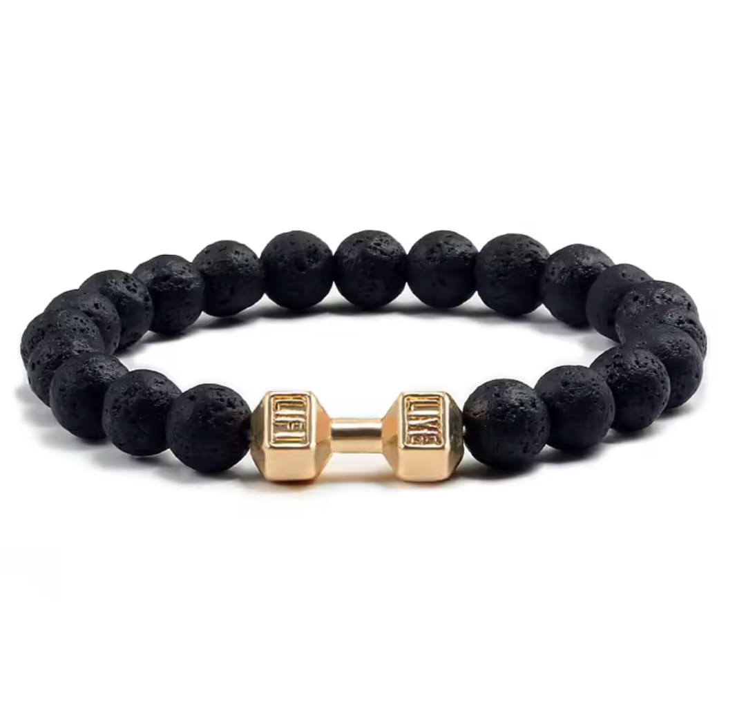 Dumbbell Bracelet Lava for men