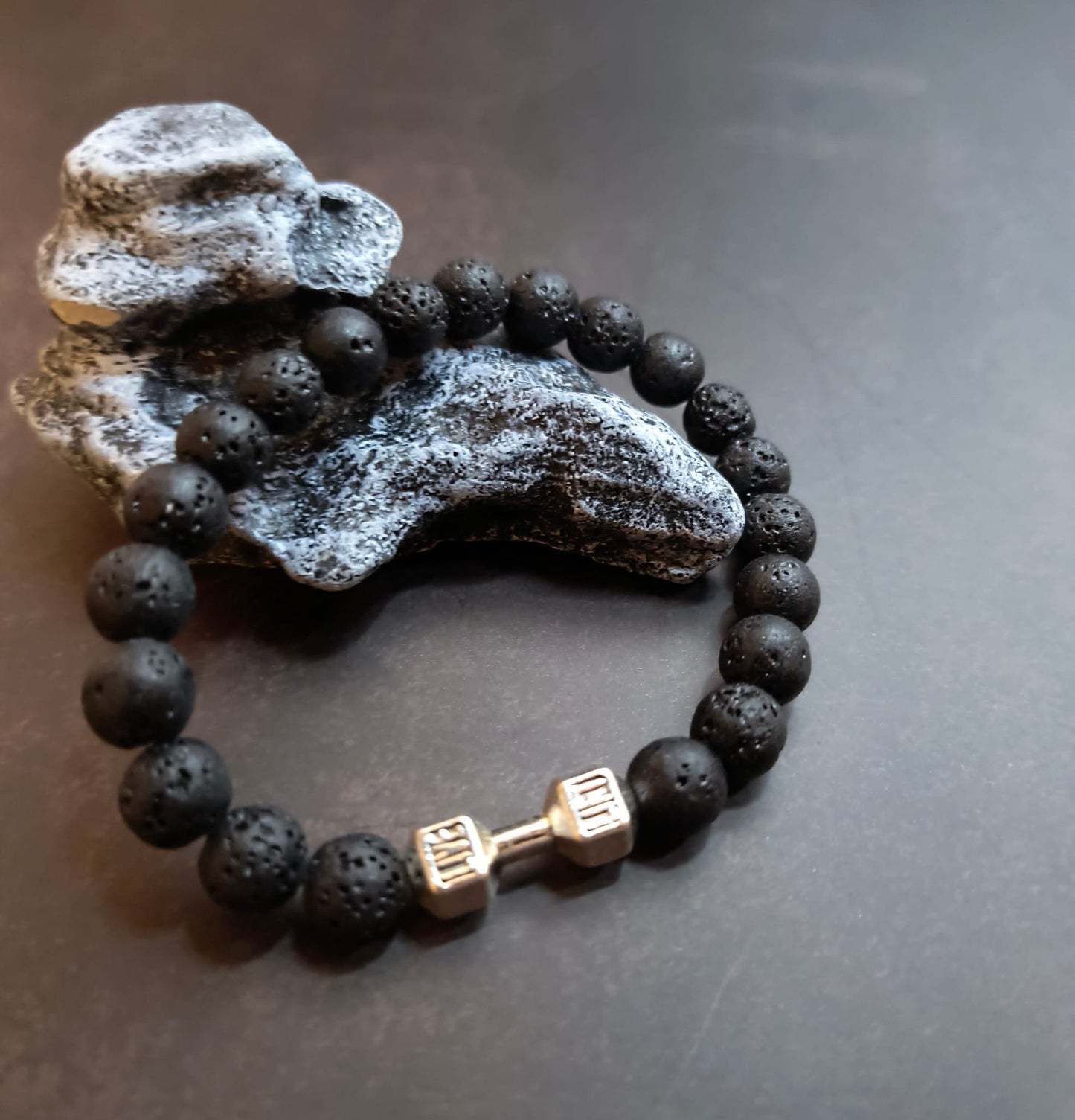 Dumbbell Bracelet Lava for men