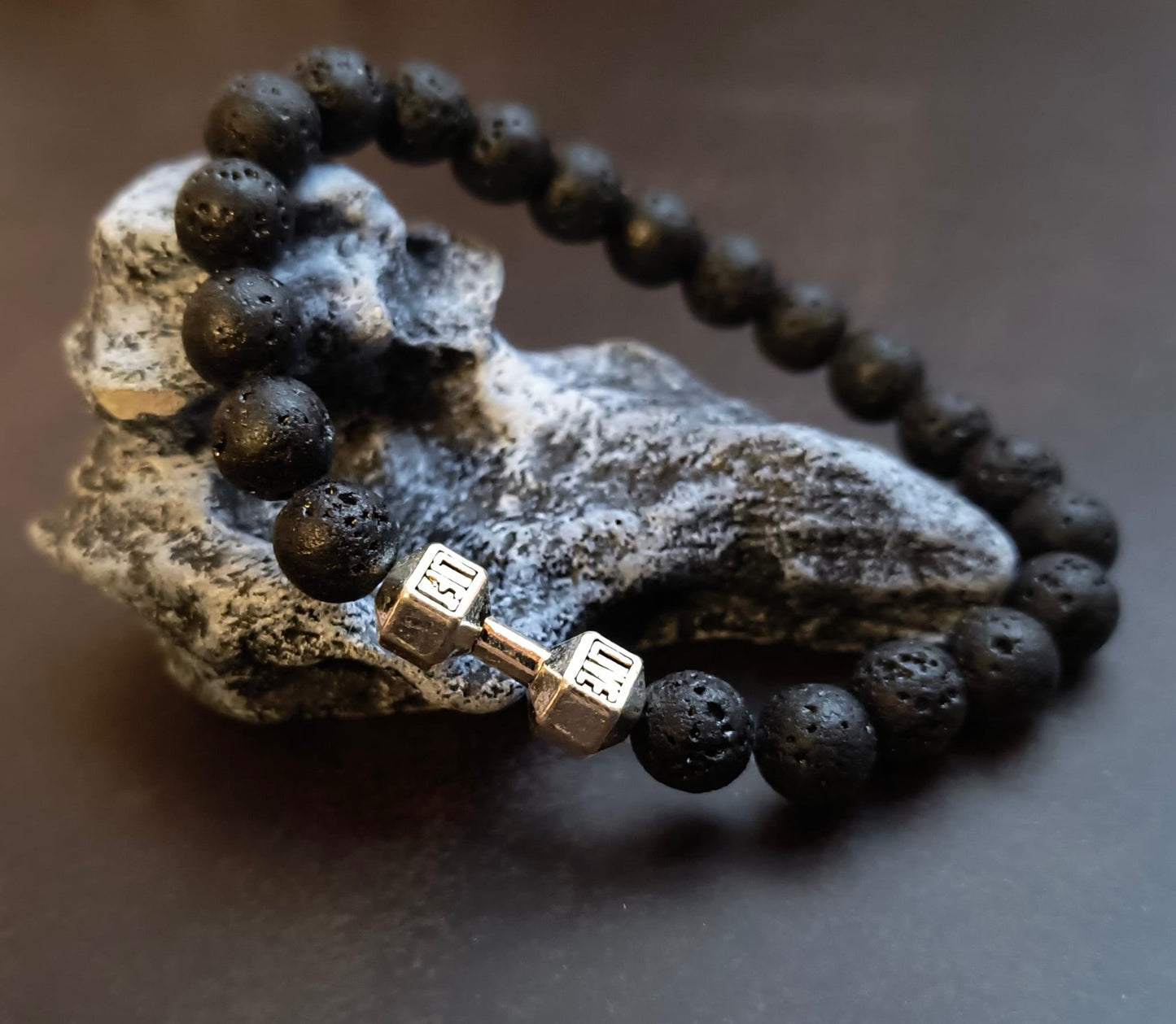 Dumbbell Bracelet Lava for men