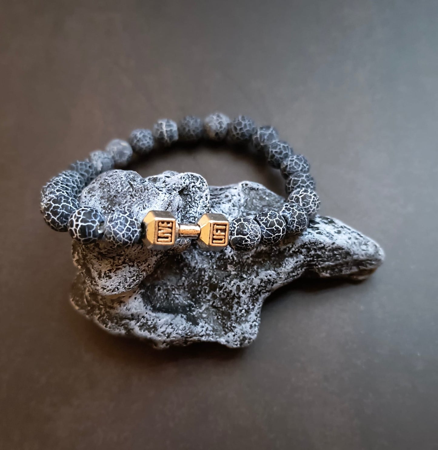 Dumbbell Bracelet Frozen for men