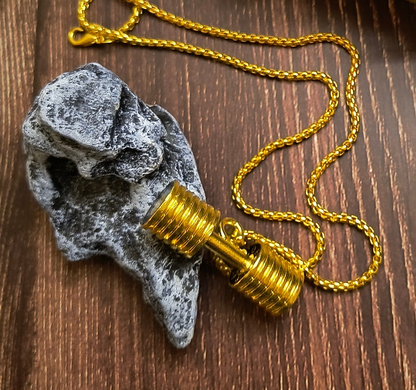 Dumbbell Necklace for men