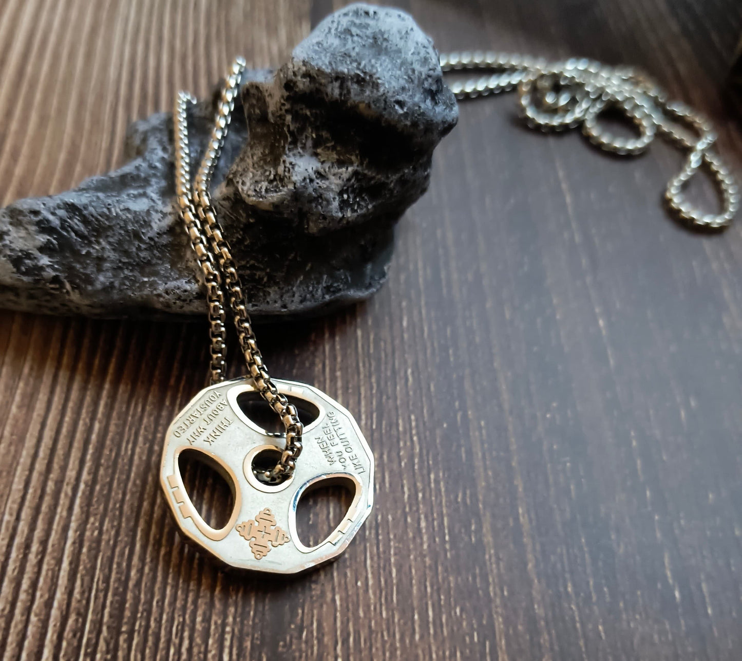 Weight Plate Necklace For Men