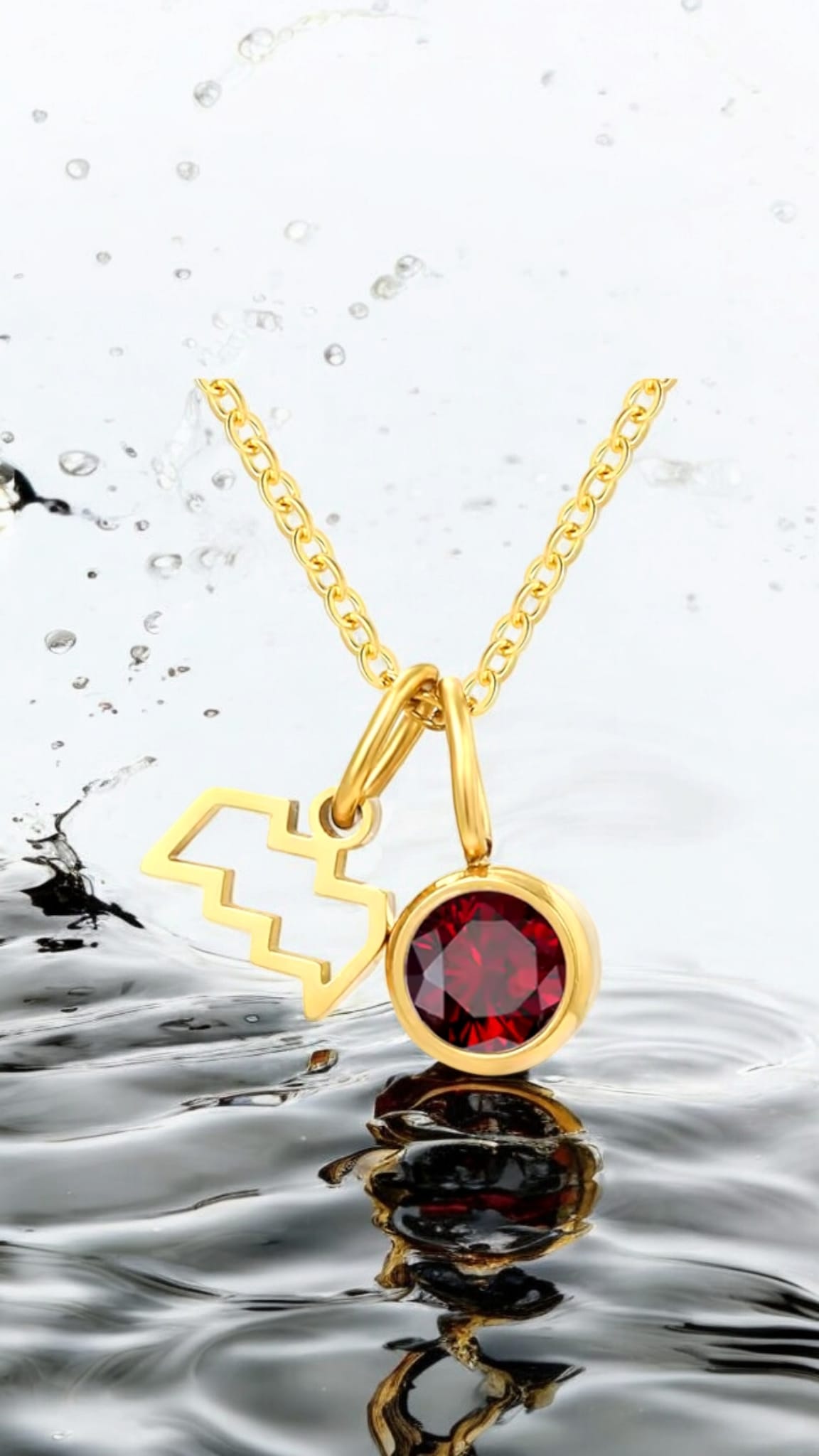 Zodiac Signs With Birthstone Necklace For Women