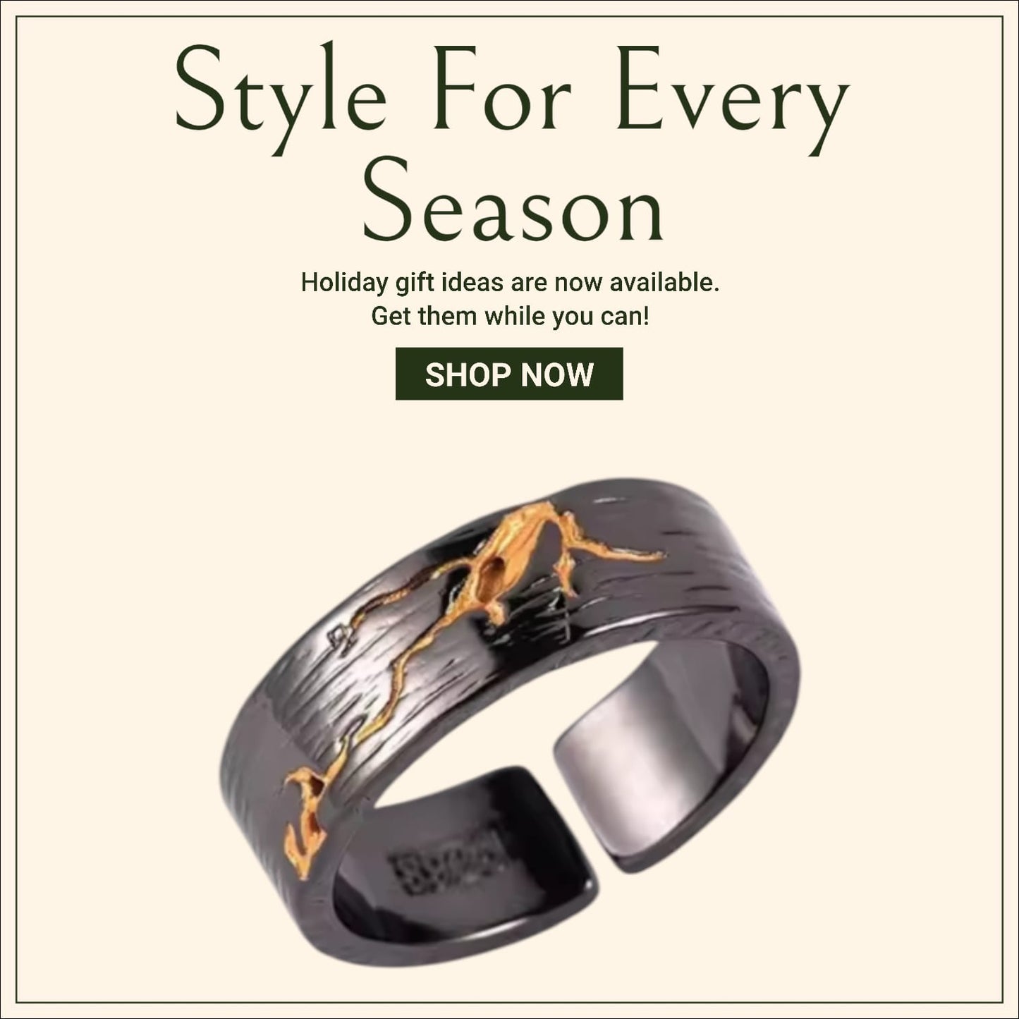 Gold River Ring For Men