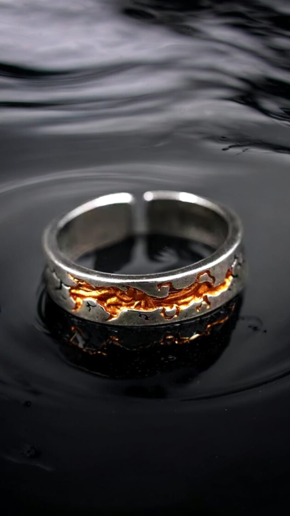 Gold River Ring For Men