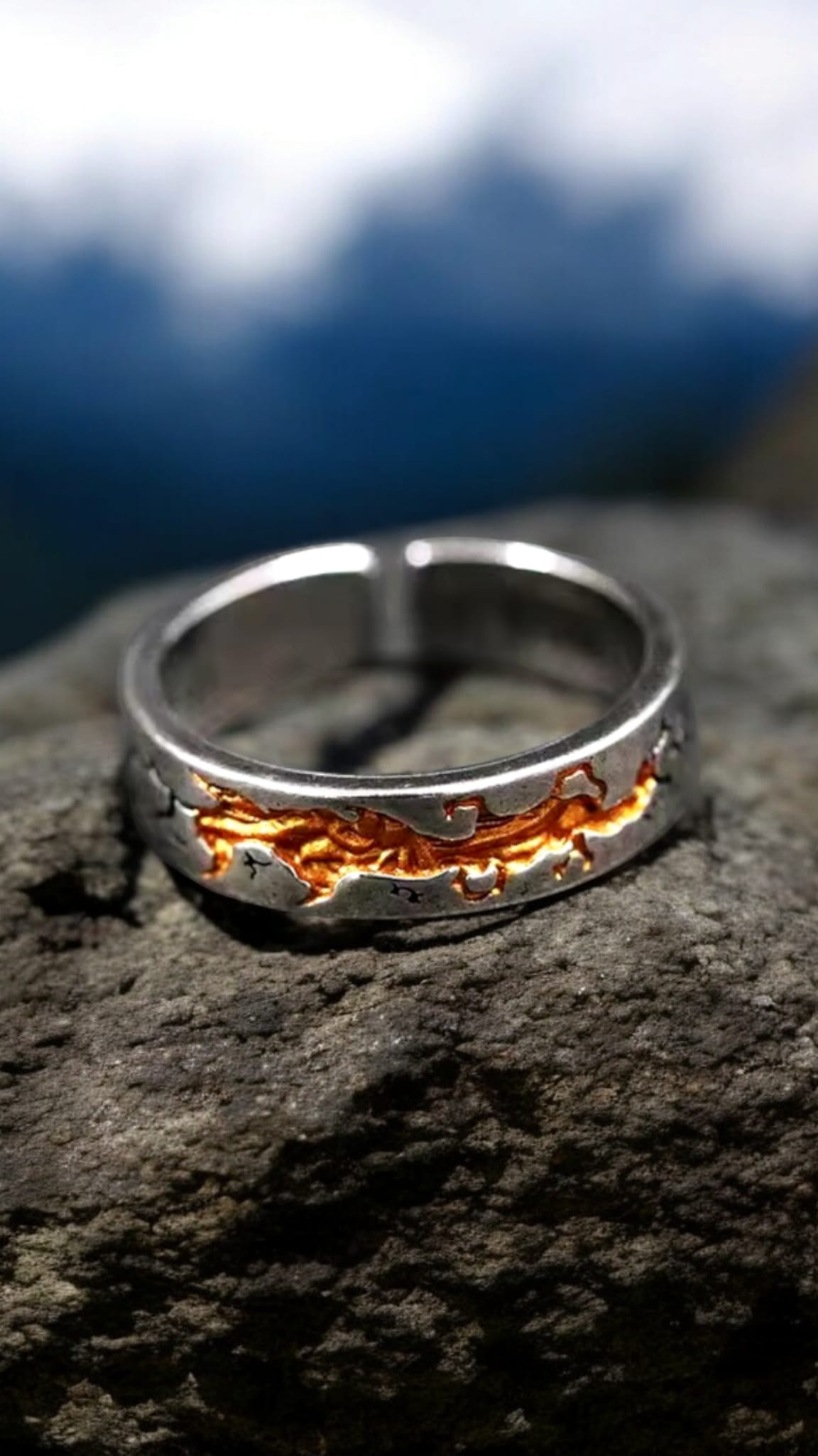 Gold River Ring For Men