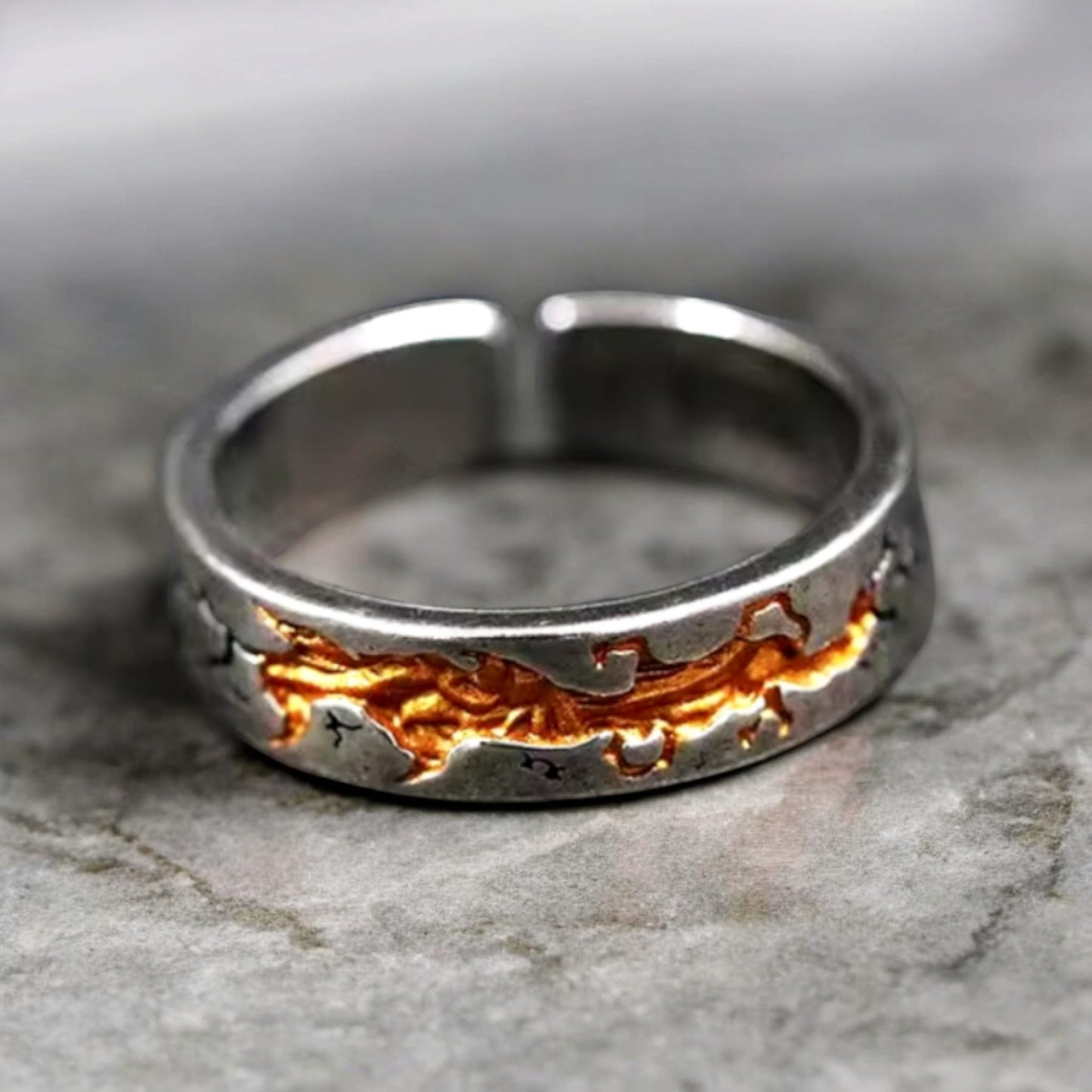 Gold River Ring For Men