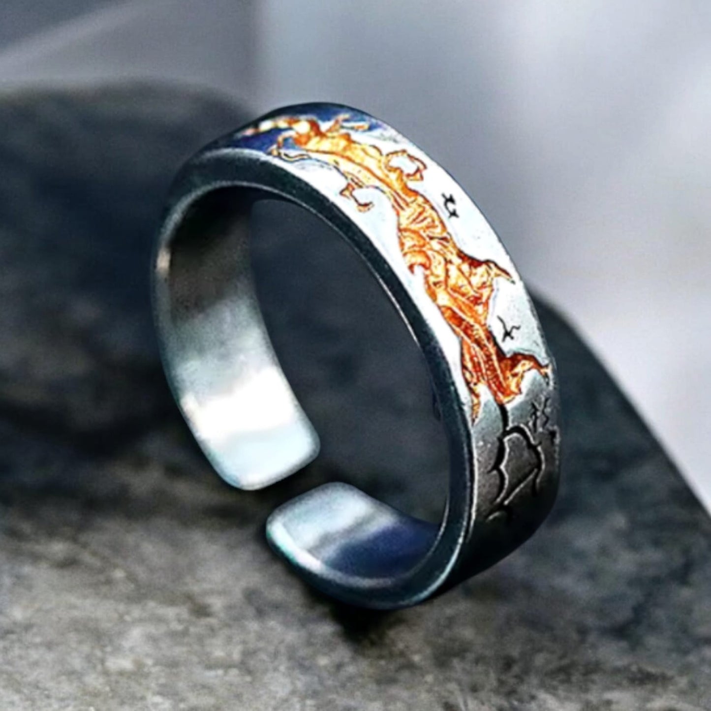 Gold River Ring For Men