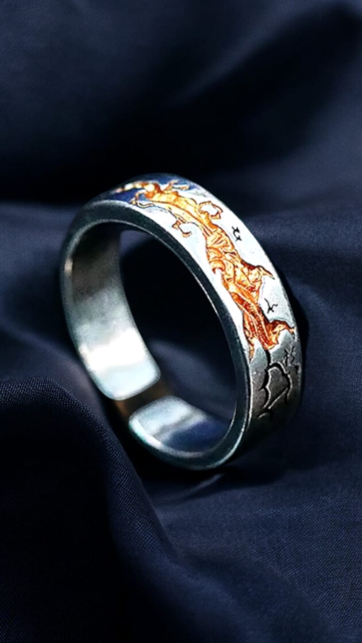 Gold River Ring For Men