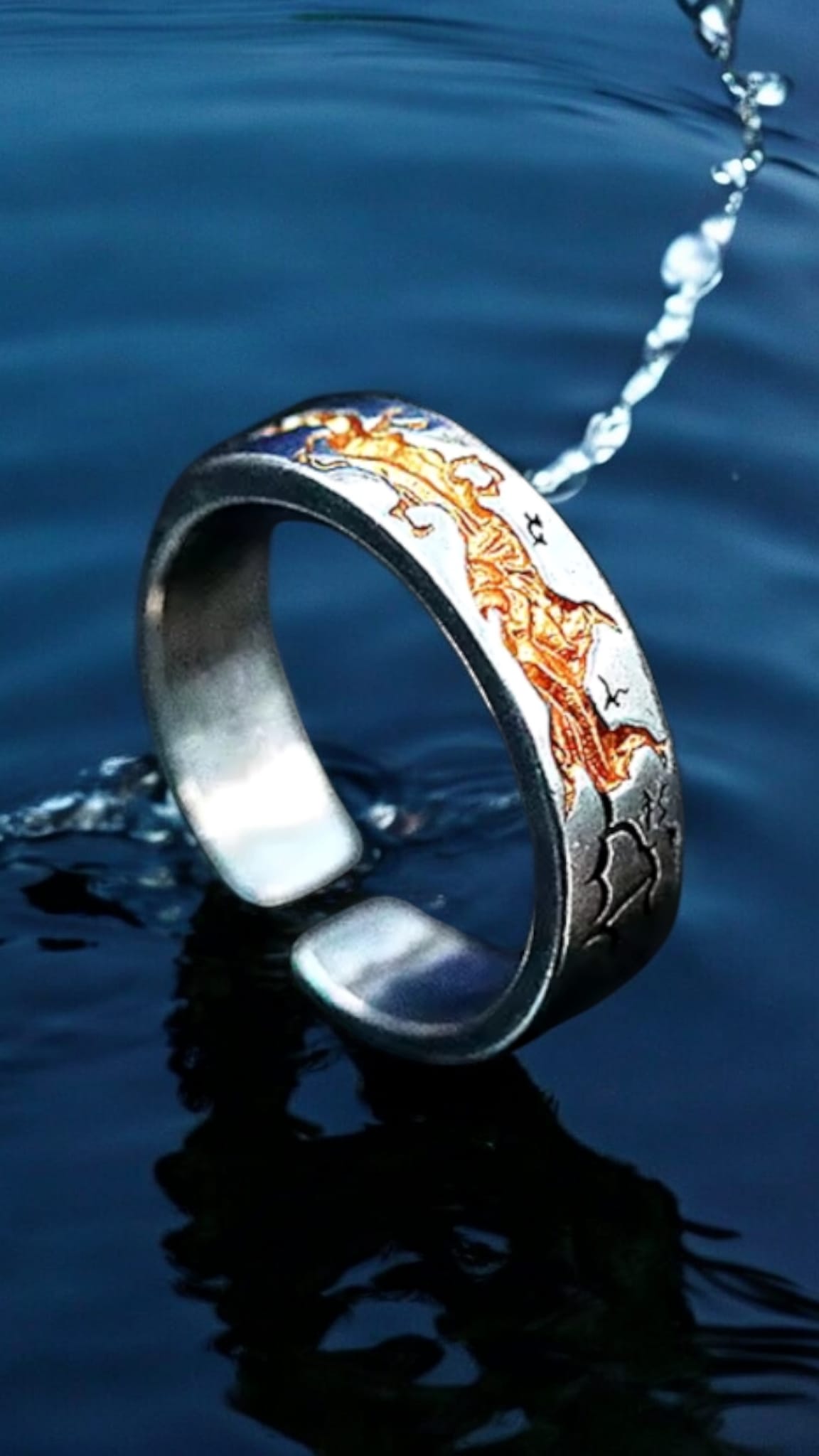 Gold River Ring For Men