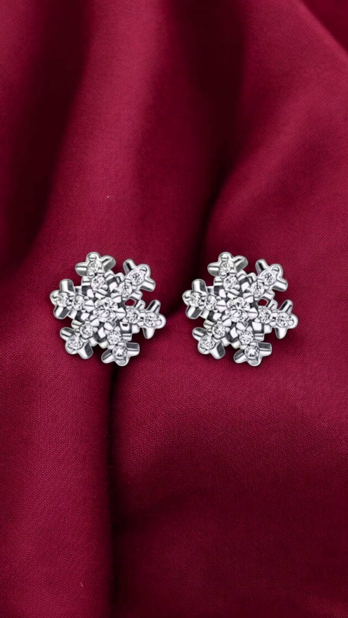 Snow Flake Earrings For Women