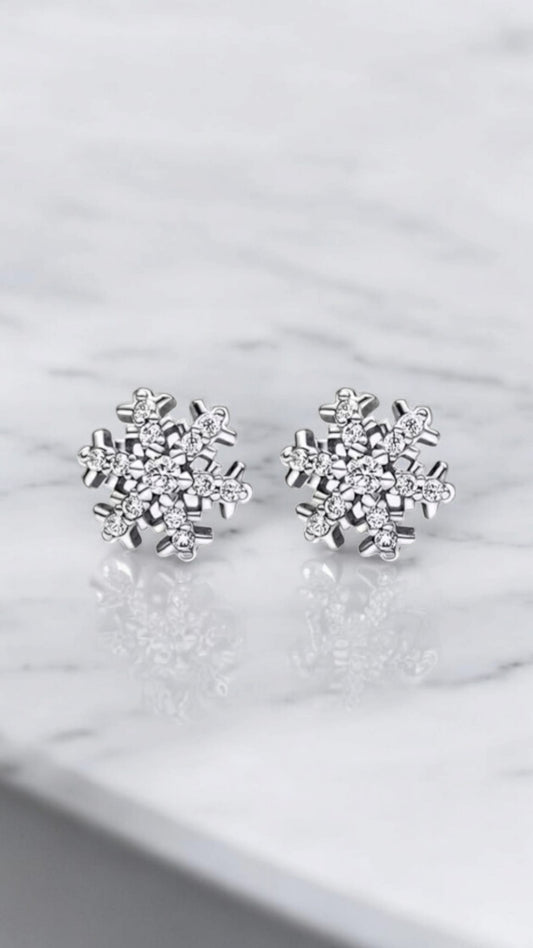 Snow Flake Earrings For Women