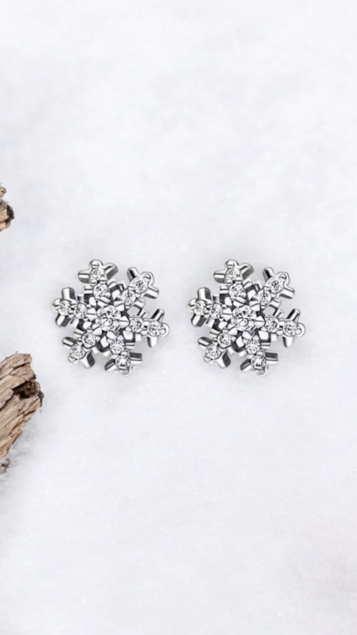 Snow Flake Earrings For Women