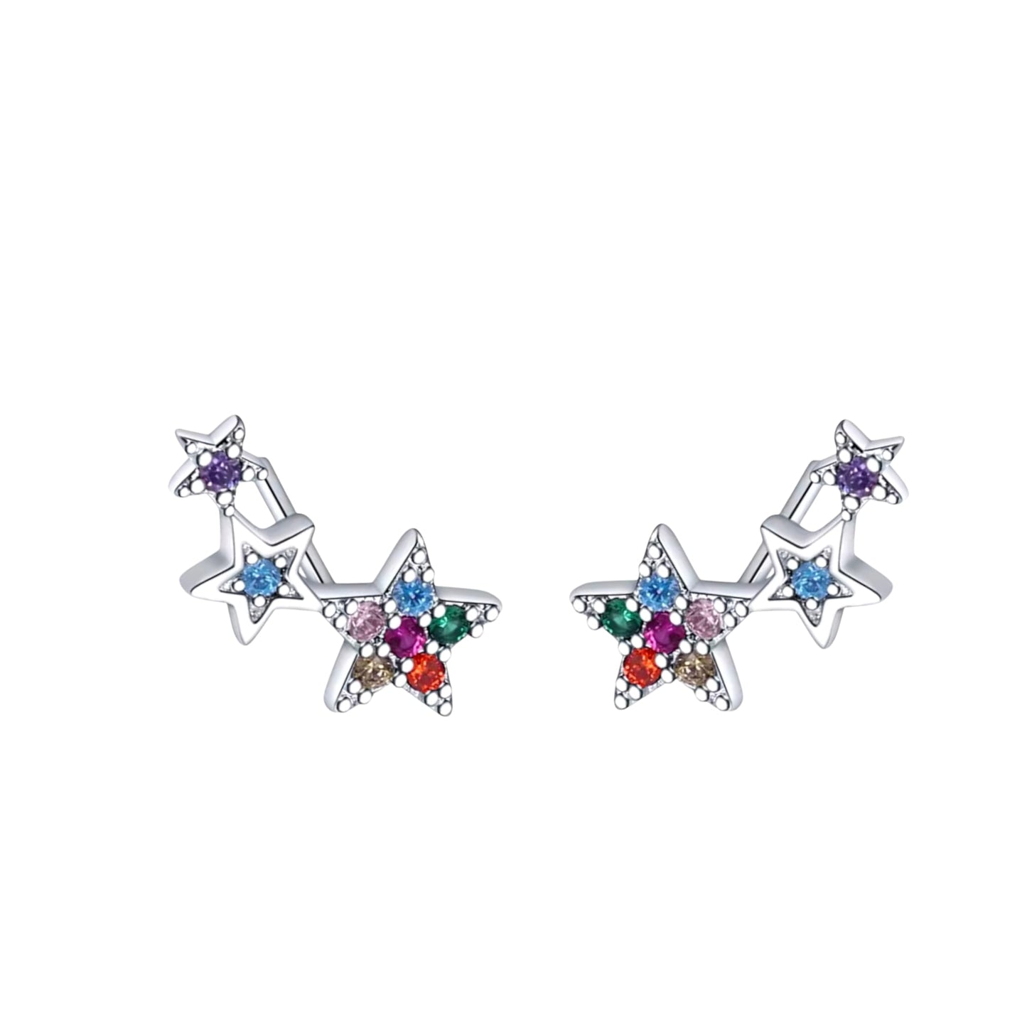 Multi Star Earrings For Women