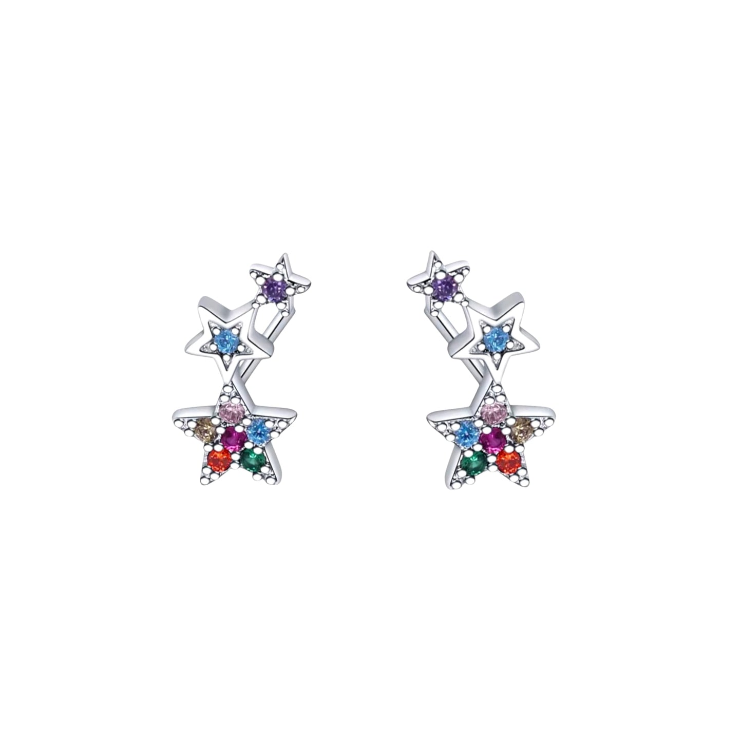 Multi Star Earrings For Women