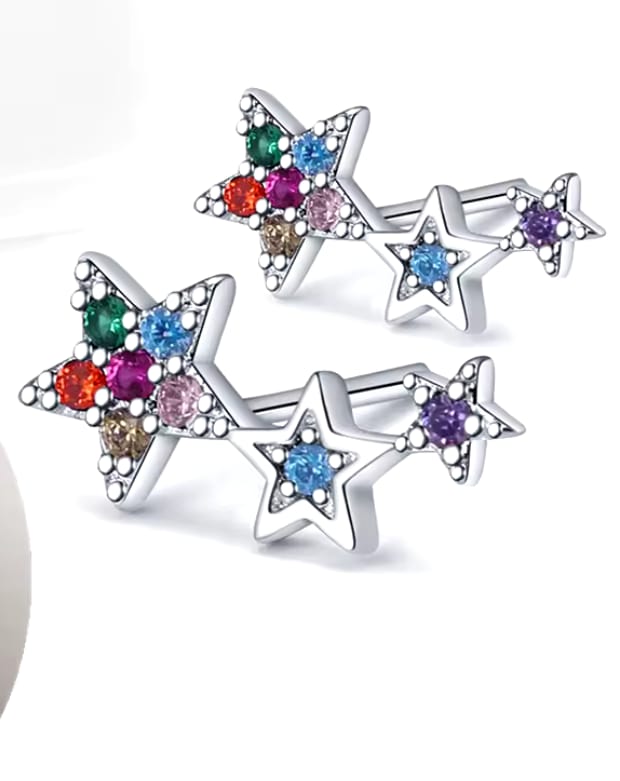 Multi Star Earrings For Women