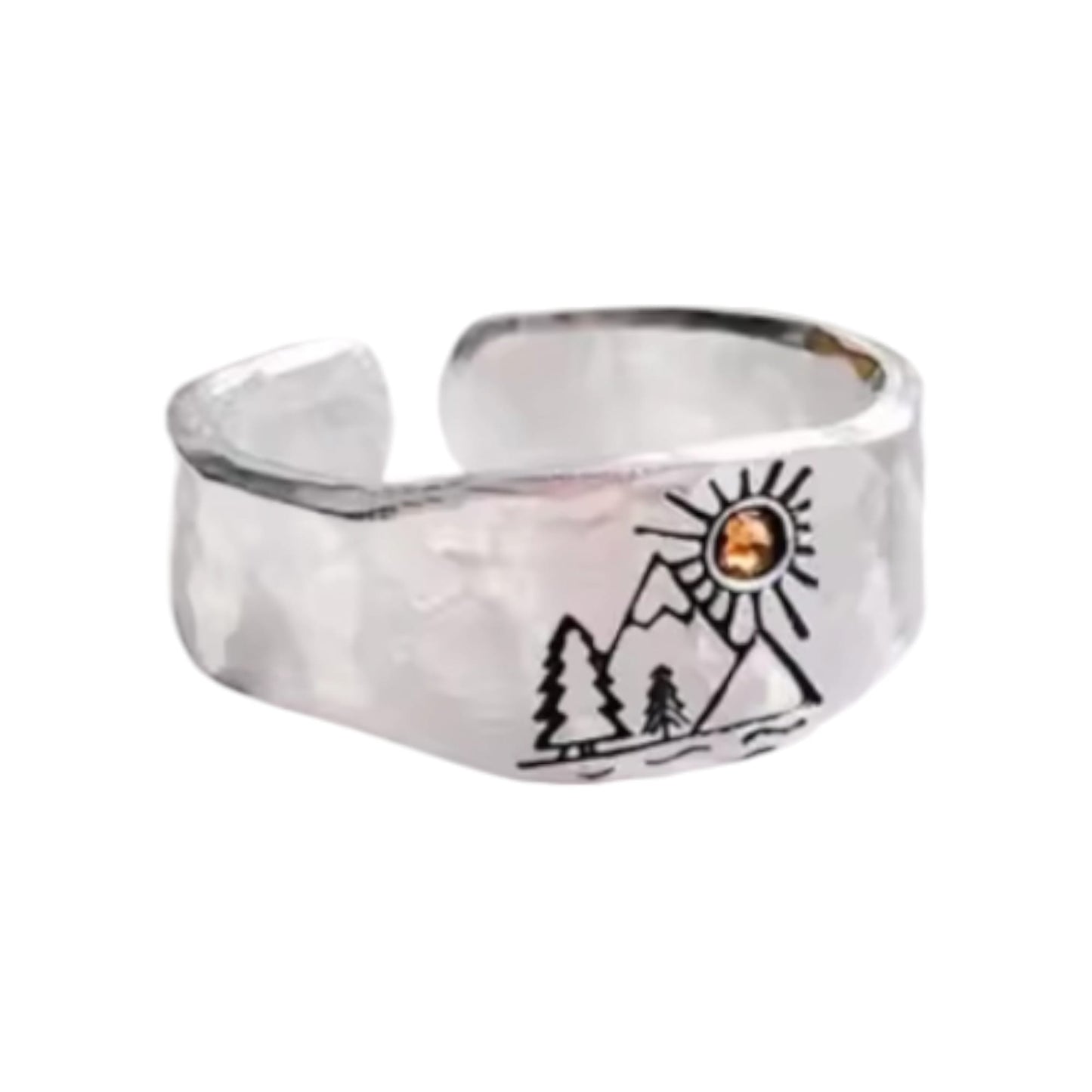 Sunrise Vintage Ring For Unisex