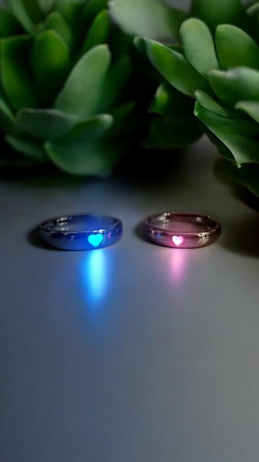 Luminous Heart Ring For Couples