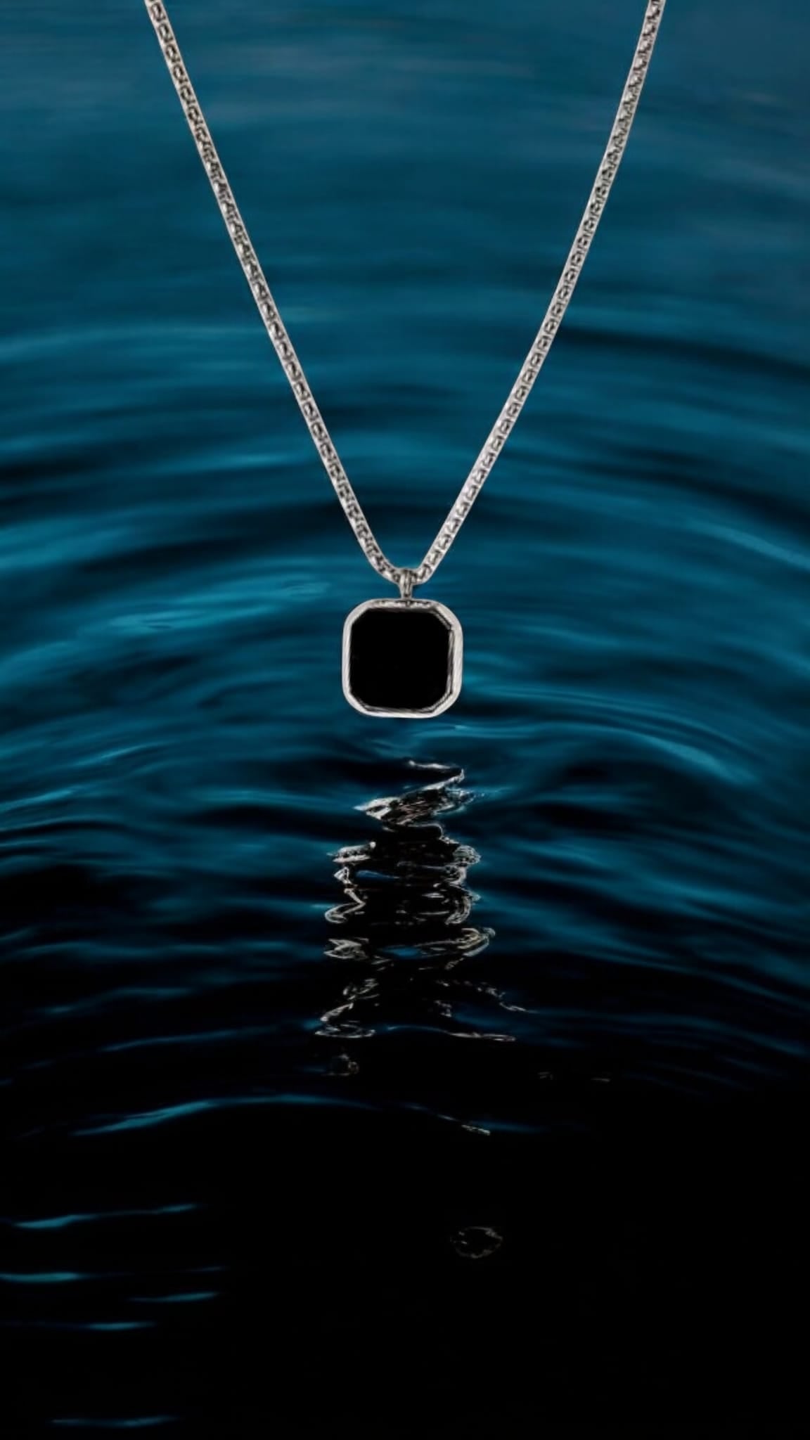 Square Pendant Necklace For Men