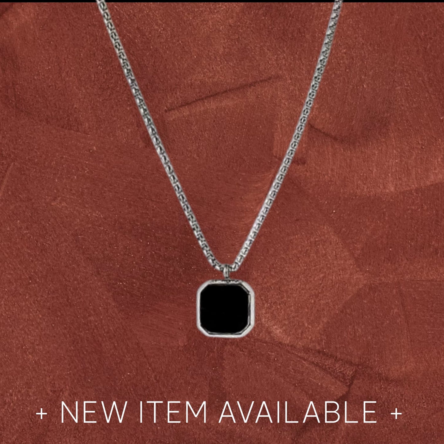 Square Pendant Necklace For Men