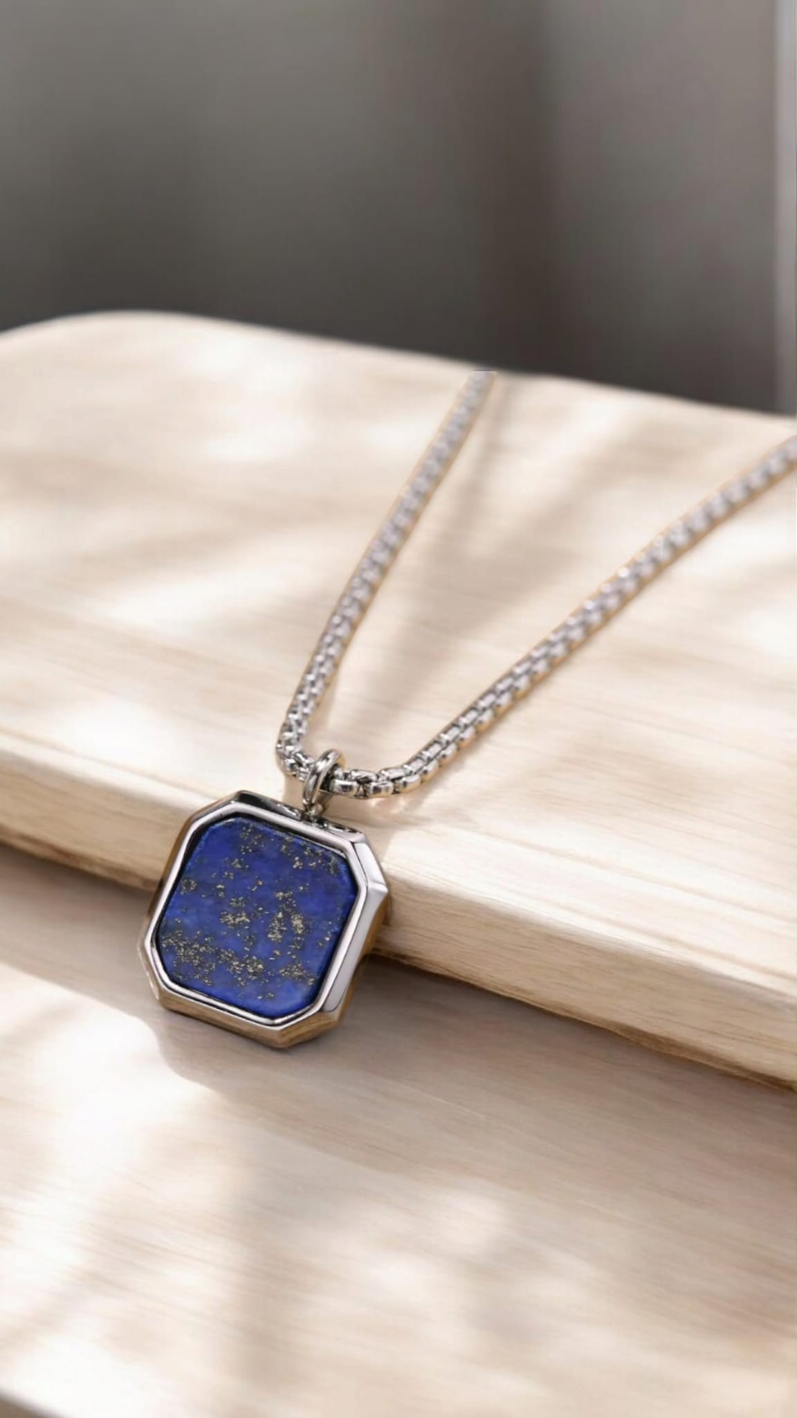 Square Pendant Necklace For Men