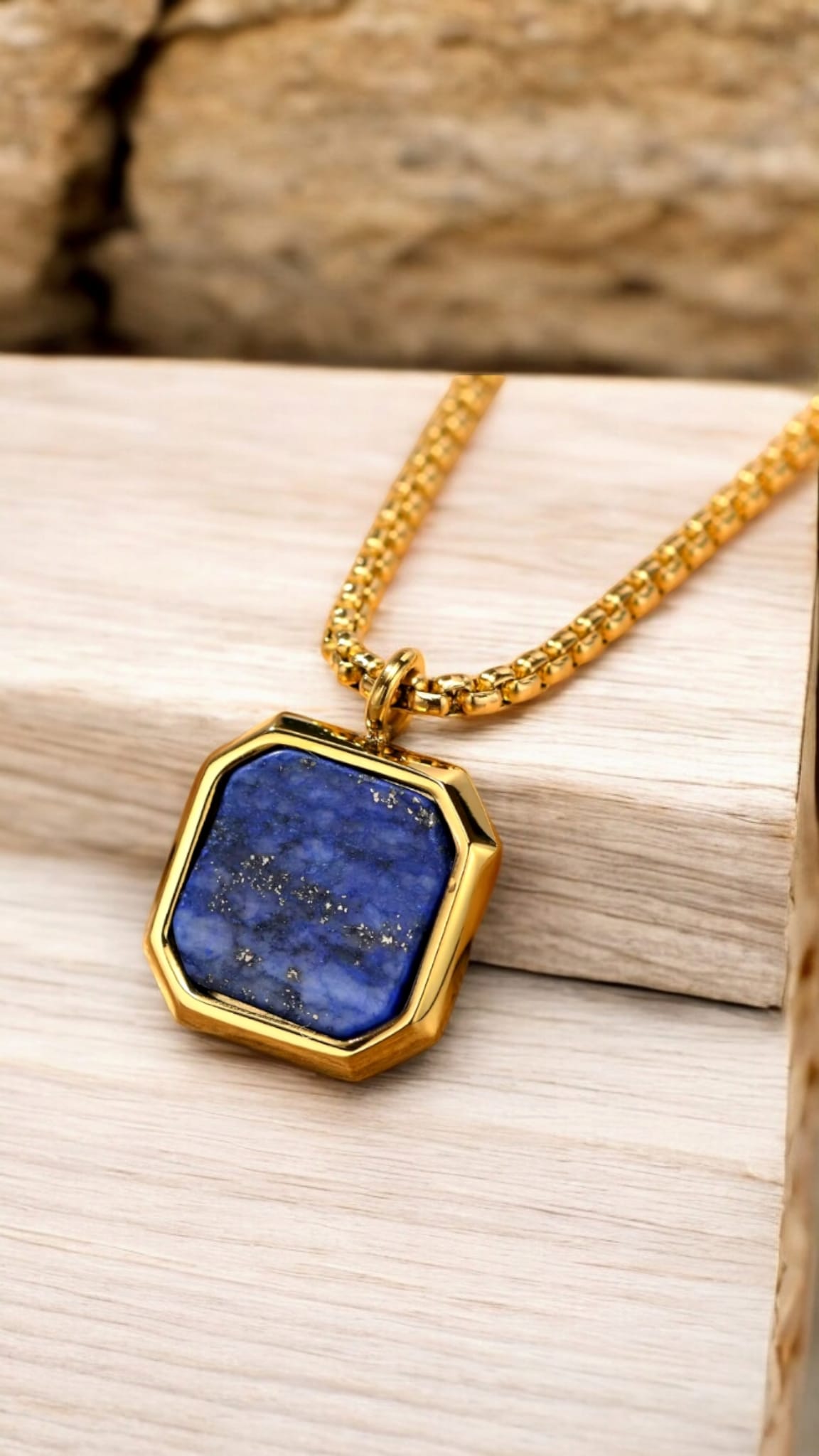 Square Pendant Necklace For Men