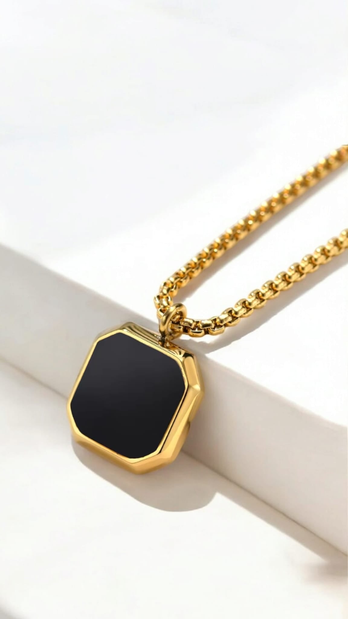 Square Pendant Necklace For Men