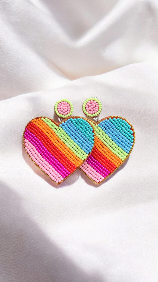 Handmade Heart Earrings For Women