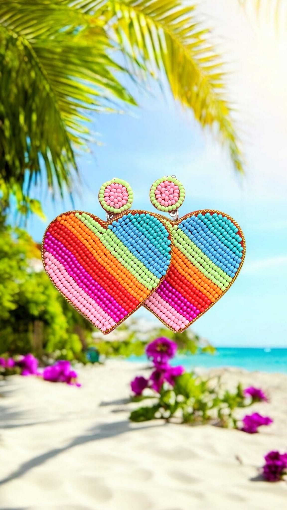 Handmade Heart Earrings For Women