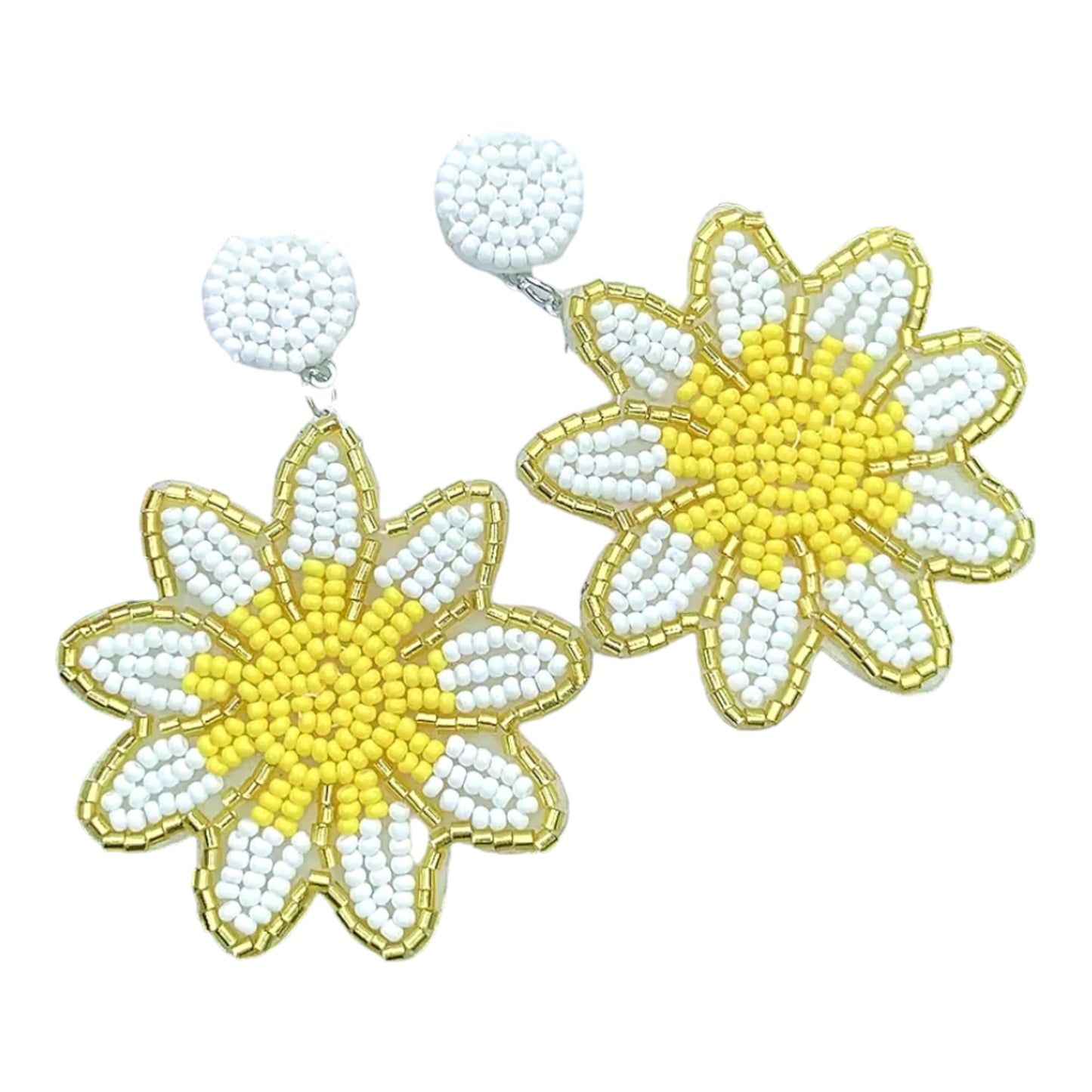 Hand Made Sunflower Earrings For Women