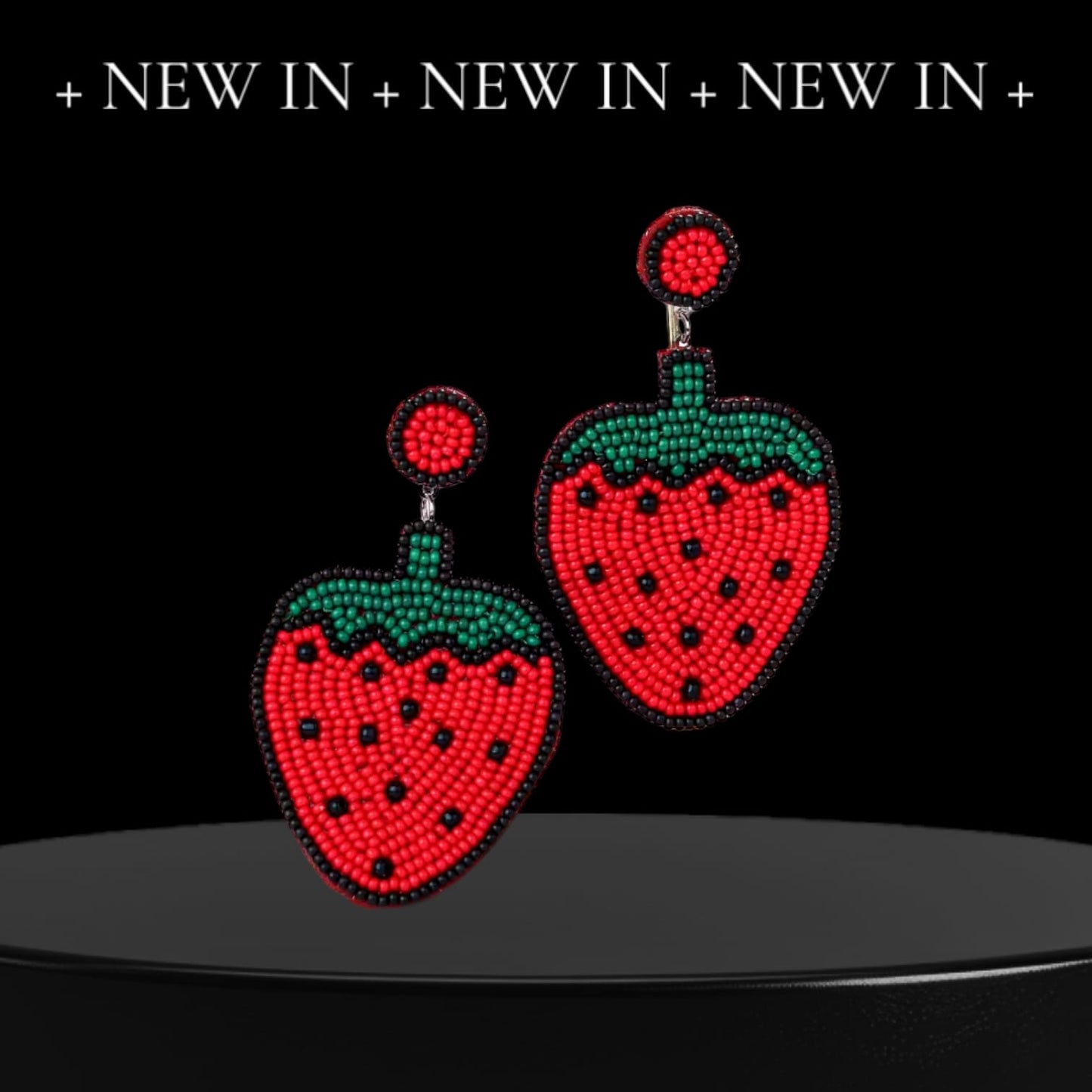 Hand Made Strawberry Earrings For Women