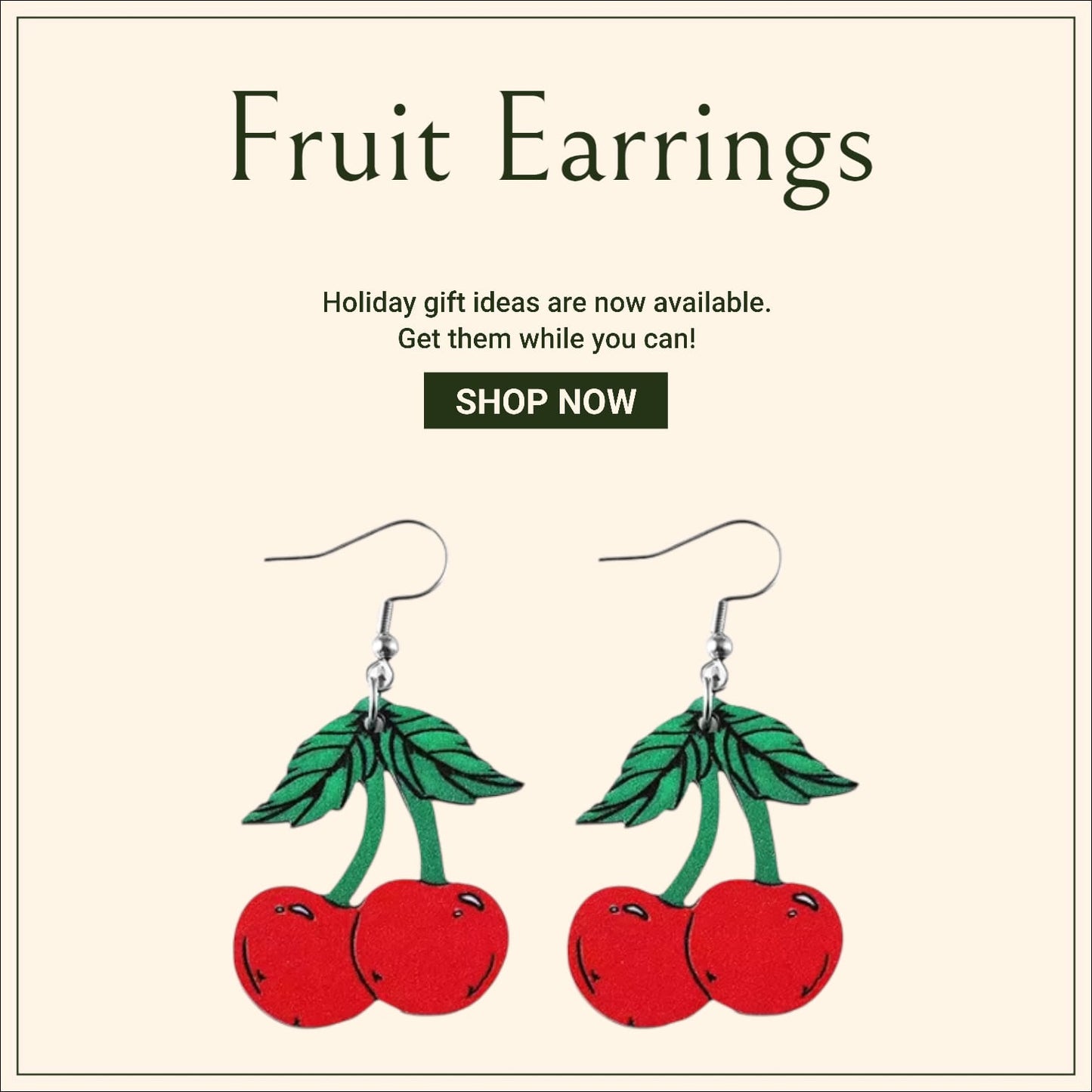 Fruit Earrings For Women