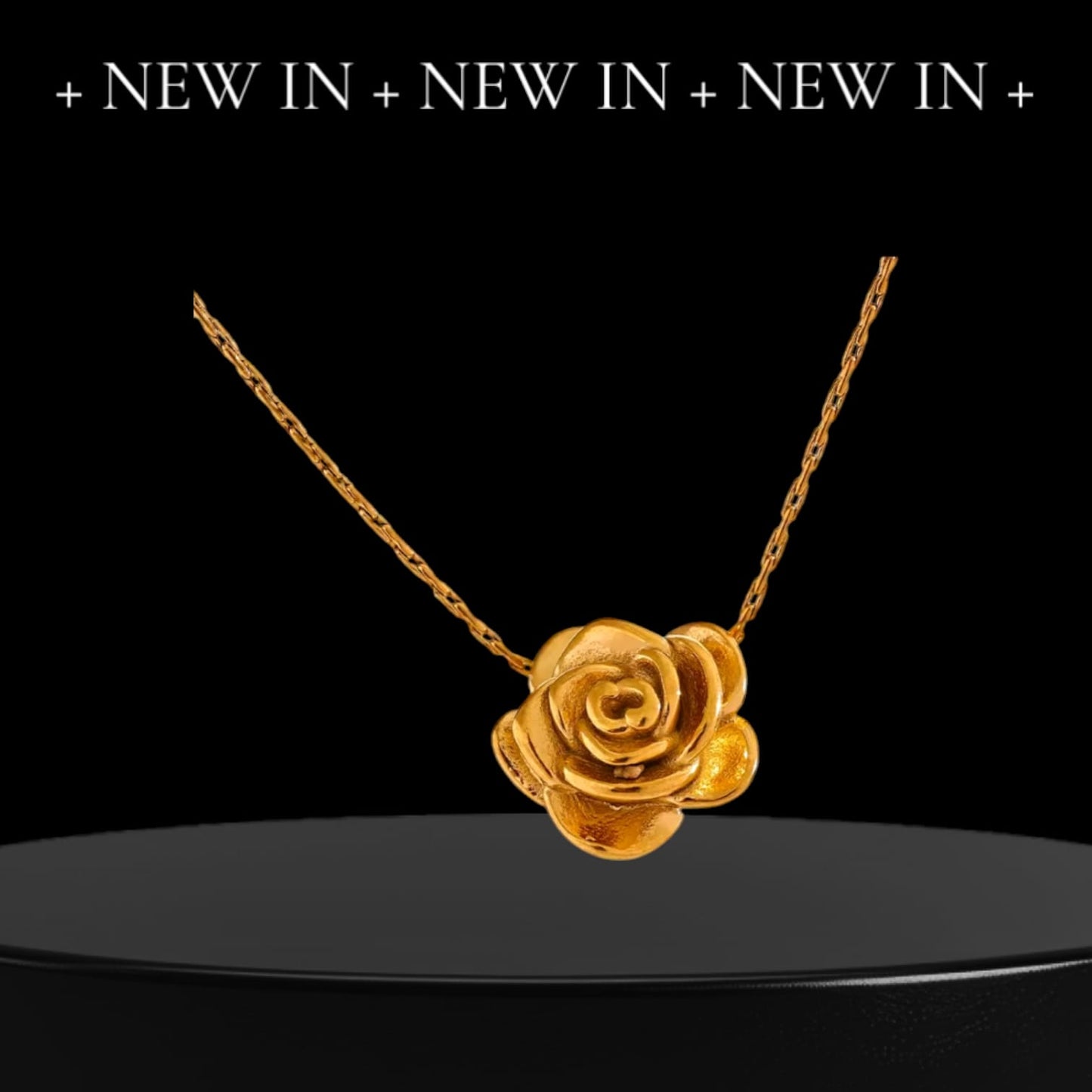 Rose Pendant Necklace For Women