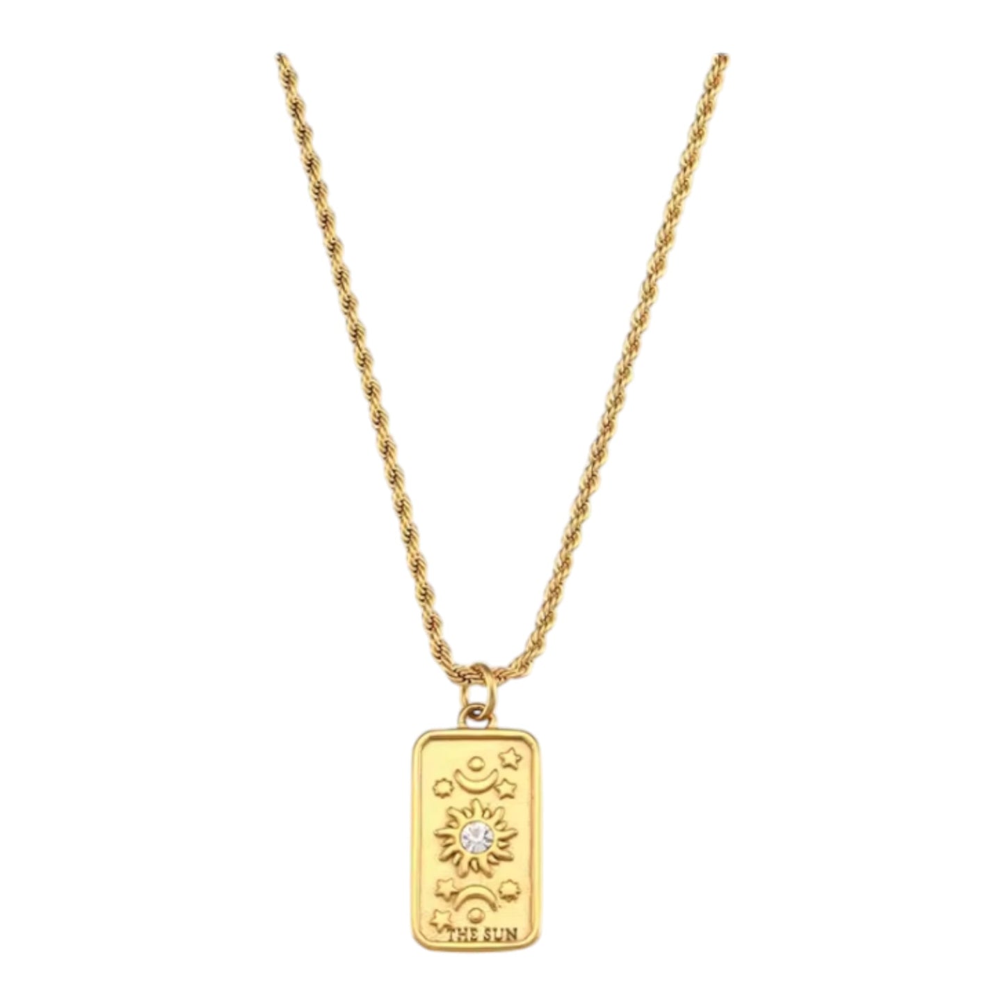 Rectangular Pendant Necklace For Women