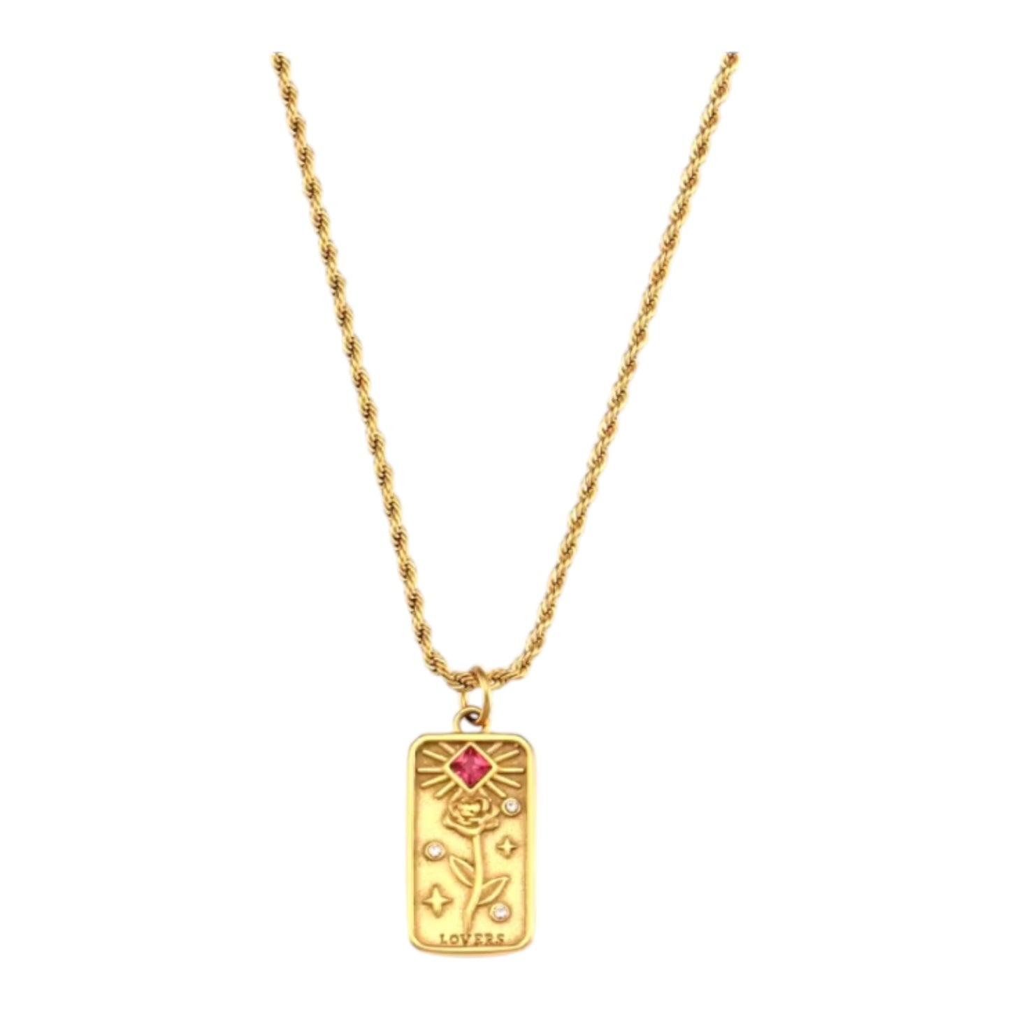 Rectangular Pendant Necklace For Women