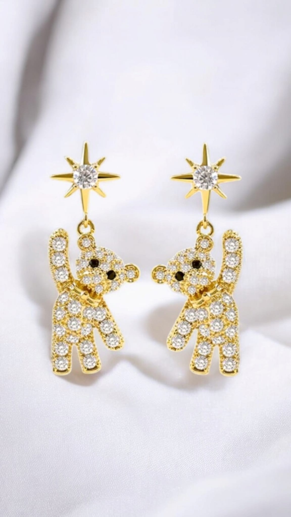 Teddy Bear Earrings For Women